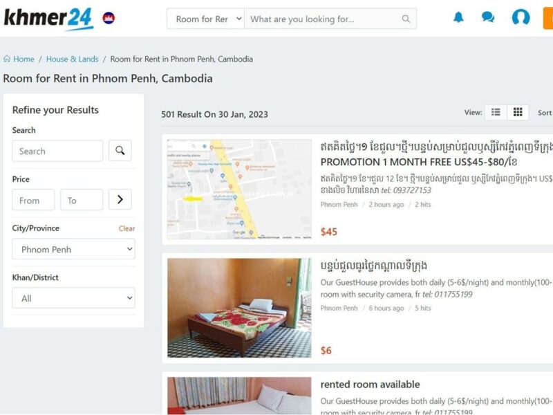 Скриншот сайта khmer24.com