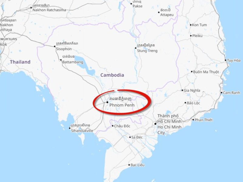 Пномпень карта
