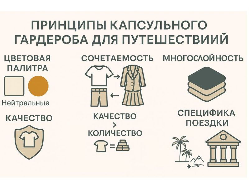Принципы капсульного гардероба – инфографика