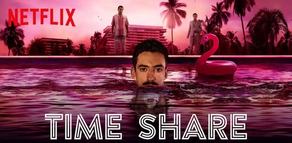 Постер фильма «Таймшер» (Time Share) о тревожном отдыхе на курорте