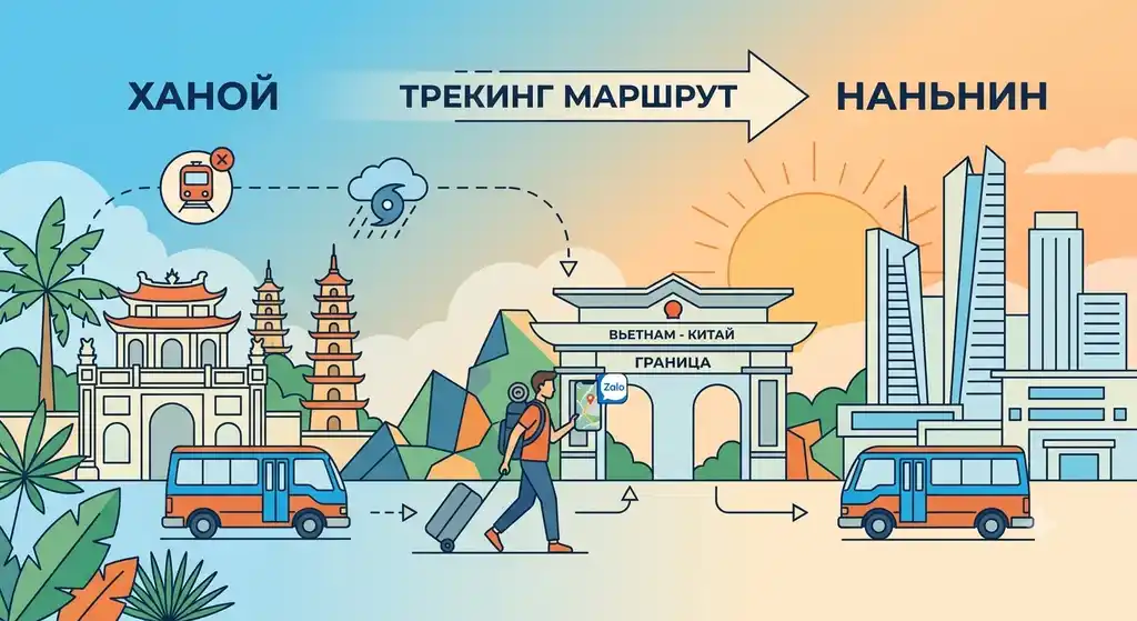 Из Ханоя в Наньнин во время тайфуна: как я спасал поездку, когда отменили поезд