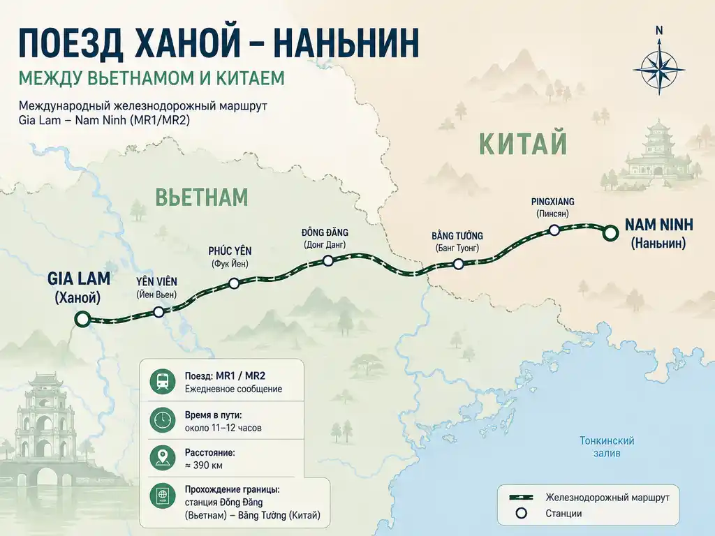 Поезд Ханой — Наньнин: как купить билет во Вьетнаме